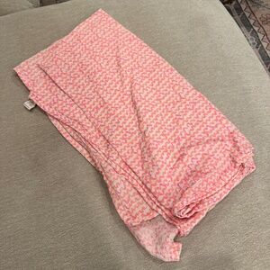 Oh Joy! Pink and Orange Wave Muslin Baby Blanket